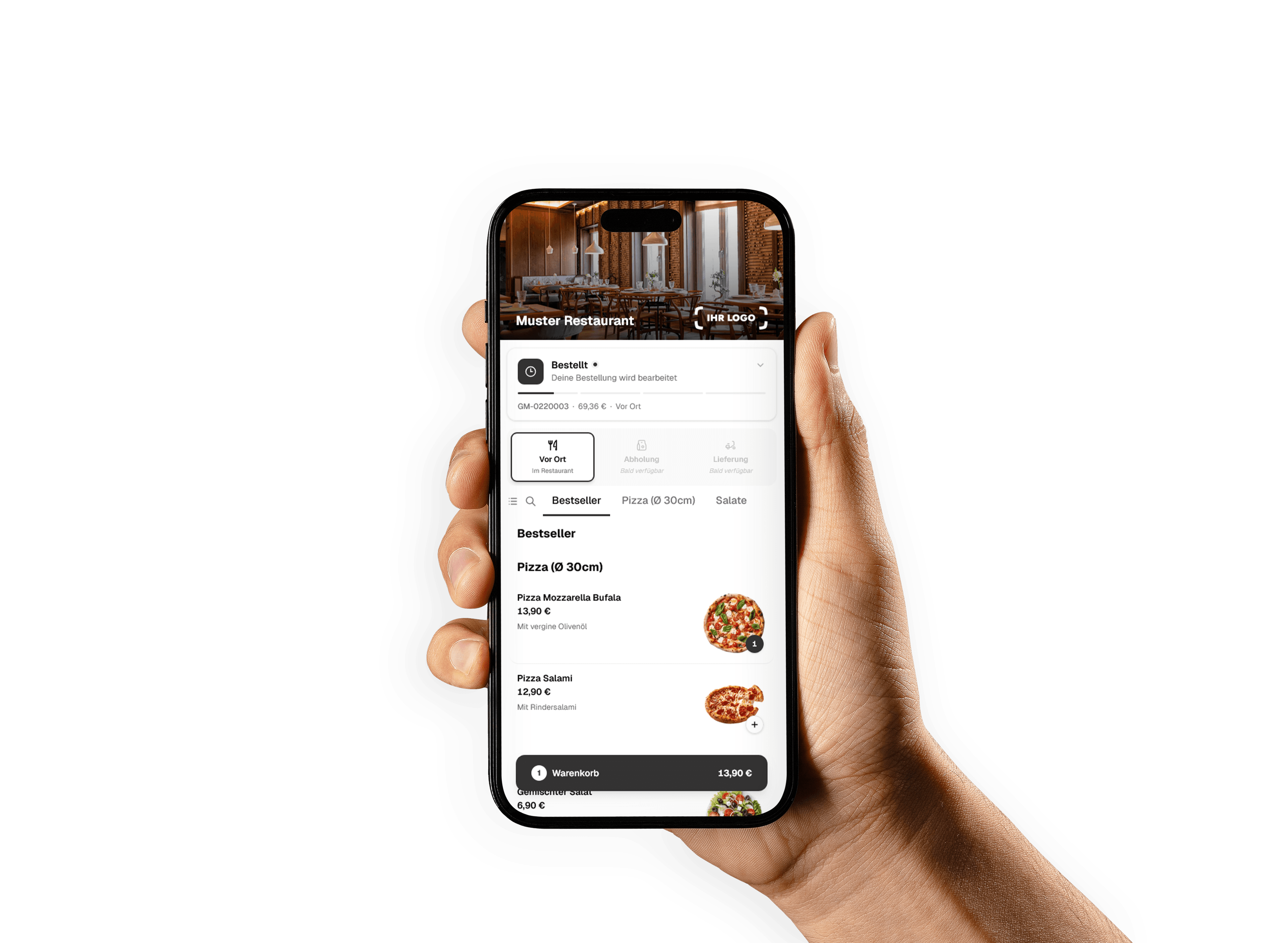 Gast bestellt per QR-Code direkt am Tisch